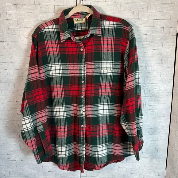 L.L. Bean Tops - LL Bean Womens vintage made in the USA plaid button up shirt Gorpcore outdoor￼